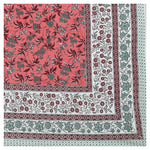 Thumbnail for Rudra Bazaar Multicolour 210 TC Cotton Double King Bedsheet With 2 Pillow Covers