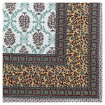 Thumbnail for Rudra Bazaar Multicolour 210 TC Cotton Double King Bedsheet With 2 Pillow Covers