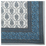 Thumbnail for Rudra Bazaar Multicolour 210 TC Cotton Double King Bedsheet With 2 Pillow Covers