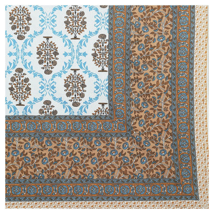 Rudra Bazaar Multicolour 210 TC Cotton Double King Bedsheet With 2 Pillow Covers - Distacart