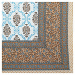 Thumbnail for Rudra Bazaar Multicolour 210 TC Cotton Double King Bedsheet With 2 Pillow Covers