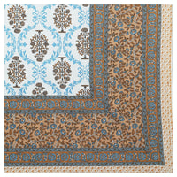 Thumbnail for Rudra Bazaar Multicolour 210 TC Cotton Double King Bedsheet With 2 Pillow Covers