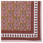 Thumbnail for Rudra Bazaar Multicolour 210 TC Cotton Double King Bedsheet With 2 Pillow Covers