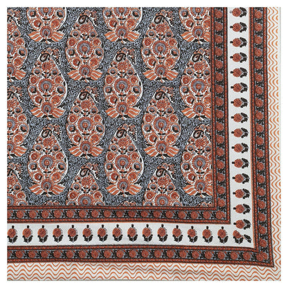 Rudra Bazaar Multicolour 210 TC Cotton Double King Bedsheet With 2 Pillow Covers - Distacart