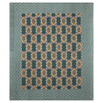 Thumbnail for Rudra Bazaar Multicolour 210 TC Cotton Double King Bedsheet With 2 Pillow Covers