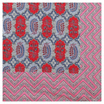 Thumbnail for Rudra Bazaar Multicolour 210 TC Cotton Double King Bedsheet With 2 Pillow Covers