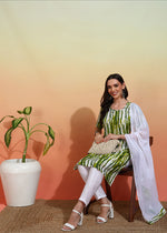 Thumbnail for Malishka Women's Green Crepe Printed Straight Kurta Pant With Dupatta - Green & White - Distacart