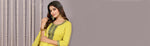 Thumbnail for Malishka Women's Cotton Blend Embroidered Straight Kurta Pant With Dupatta - Yellow - Distacart