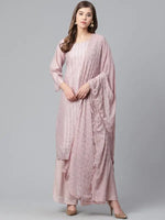 Thumbnail for Malishka Women's Viscose zari Embroidered Solid Straight Kurta Pant With Dupatta - Distacart