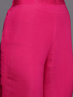 Thumbnail for Malishka Women's Viscose Embroidered Straight Kurta Pant With Dupatta - Pink - Distacart