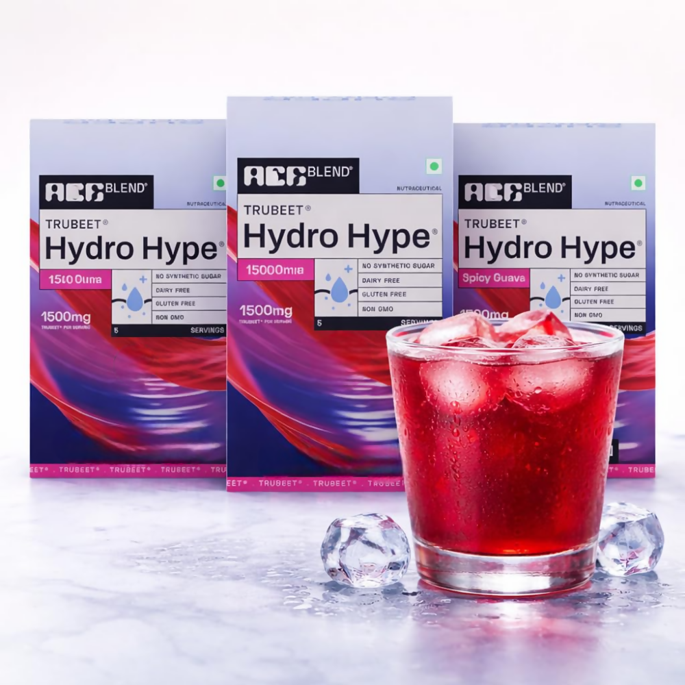 Ace Blend Hydro Hype Electrolyte Drink Mix - Java Plum, Spicy Guava, Lemon Raspberry - Dista