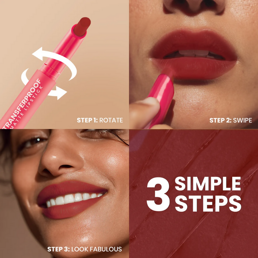 NY Bae Transfer-proof Matte Crayon Lipstick – Pumpkin Spice 07 - Distacart