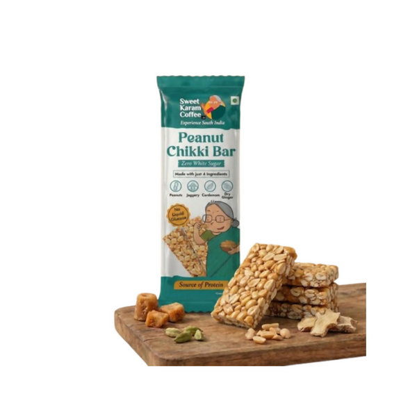 Sweet Karam Coffee Peanut Chikki Bar (Zero White Sugar) - Distacart