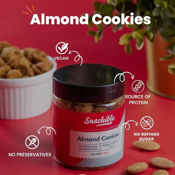 Snackible Almond Cookies - Distacart