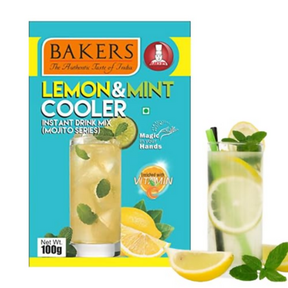 BAKERS Jigarthanda Mix Powder, Jaljira, Mojito Coolers - Lemon Mint - Dista