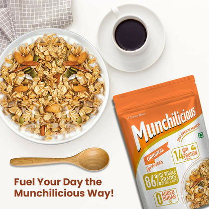 Munchilicious Granola - Original, 80% Seeds & Whole Grains - Distacart