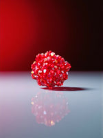 Thumbnail for Inhanns Rang-E-Roshan Adjustable Ring – Handmade Crystal Statement Ring - Red Small - Distacart