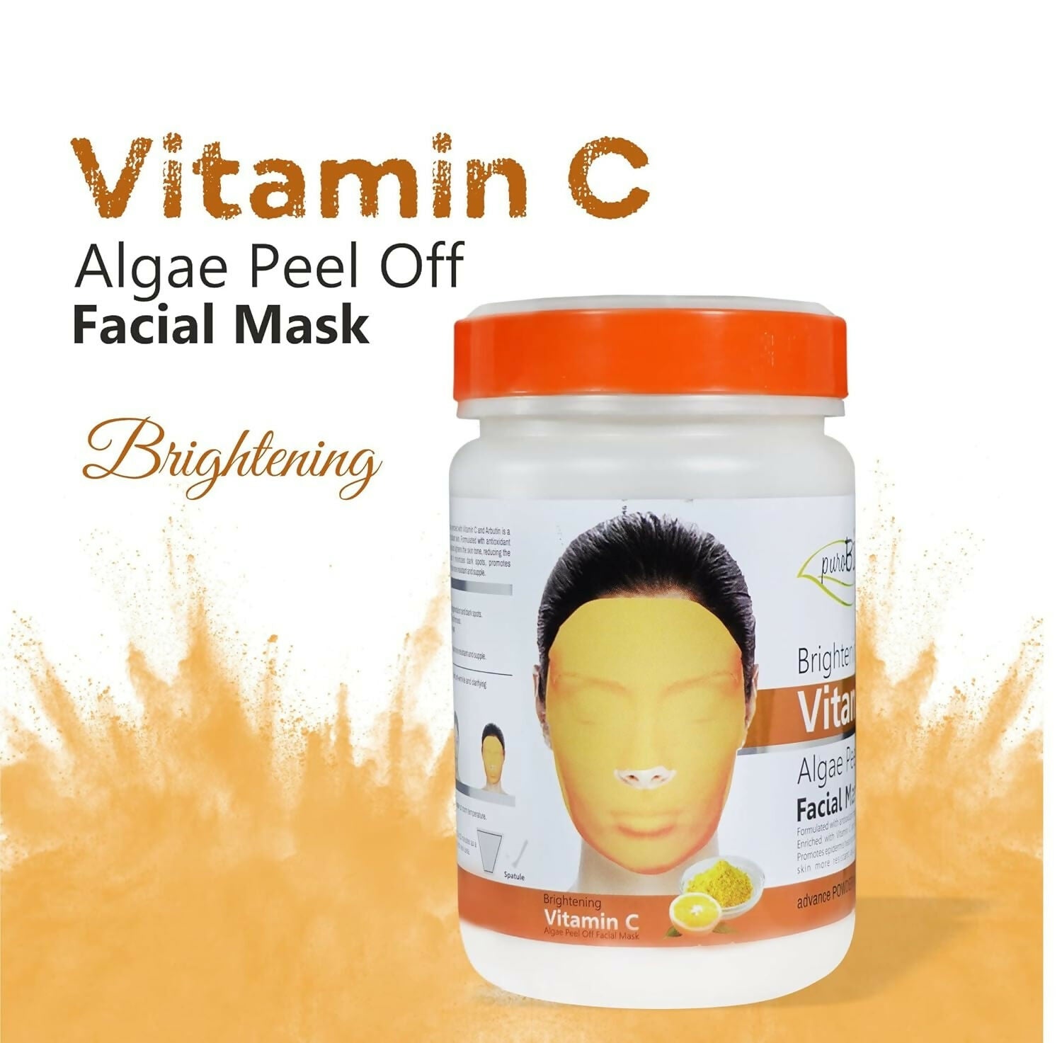 Purobio Algae Peel off Face Mask Brightening Vitamin C Facial Mask - Distacart
