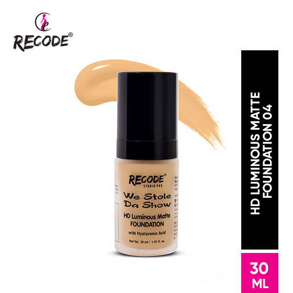 Recode HD Luminous Matte Foundation - 04 Hindustan - Distacart