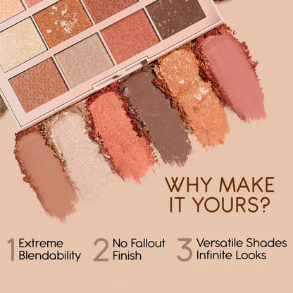 Kay Beauty Multi Texture Eyeshadow Palette - Sunkissed - Distacart