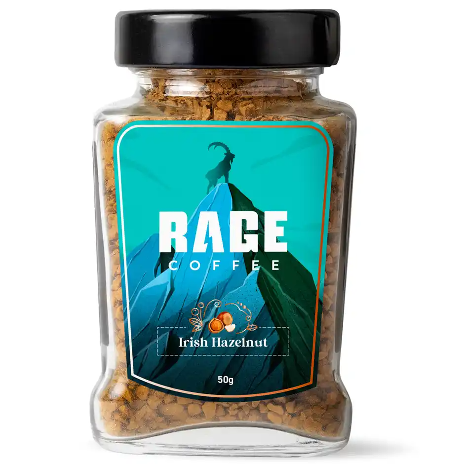 Rage Coffee Irish Hazelnut Instant Coffee - Dista