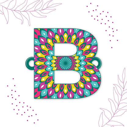 Indianvibez Alphabet B Wooden Rakhi - Kids Rakhi - Distacart