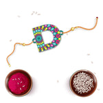 Thumbnail for Indianvibez Alphabet D Wooden Rakhi - Kids Rakhi