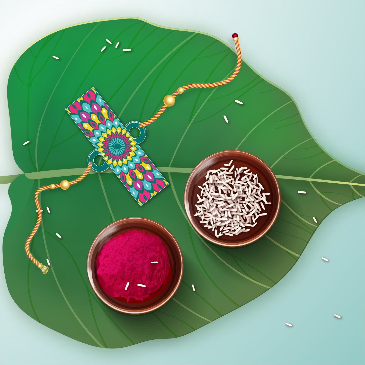 Indianvibez Alphabet J Wooden Rakhi - Kids Rakhi