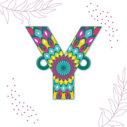 Indianvibez Alphabet Y Wooden Rakhi - Kids Rakhi - Distacart
