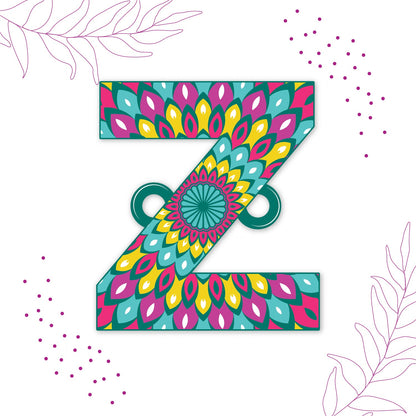 Indianvibez Alphabet Z Wooden Rakhi - Kids Rakhi - Distacart