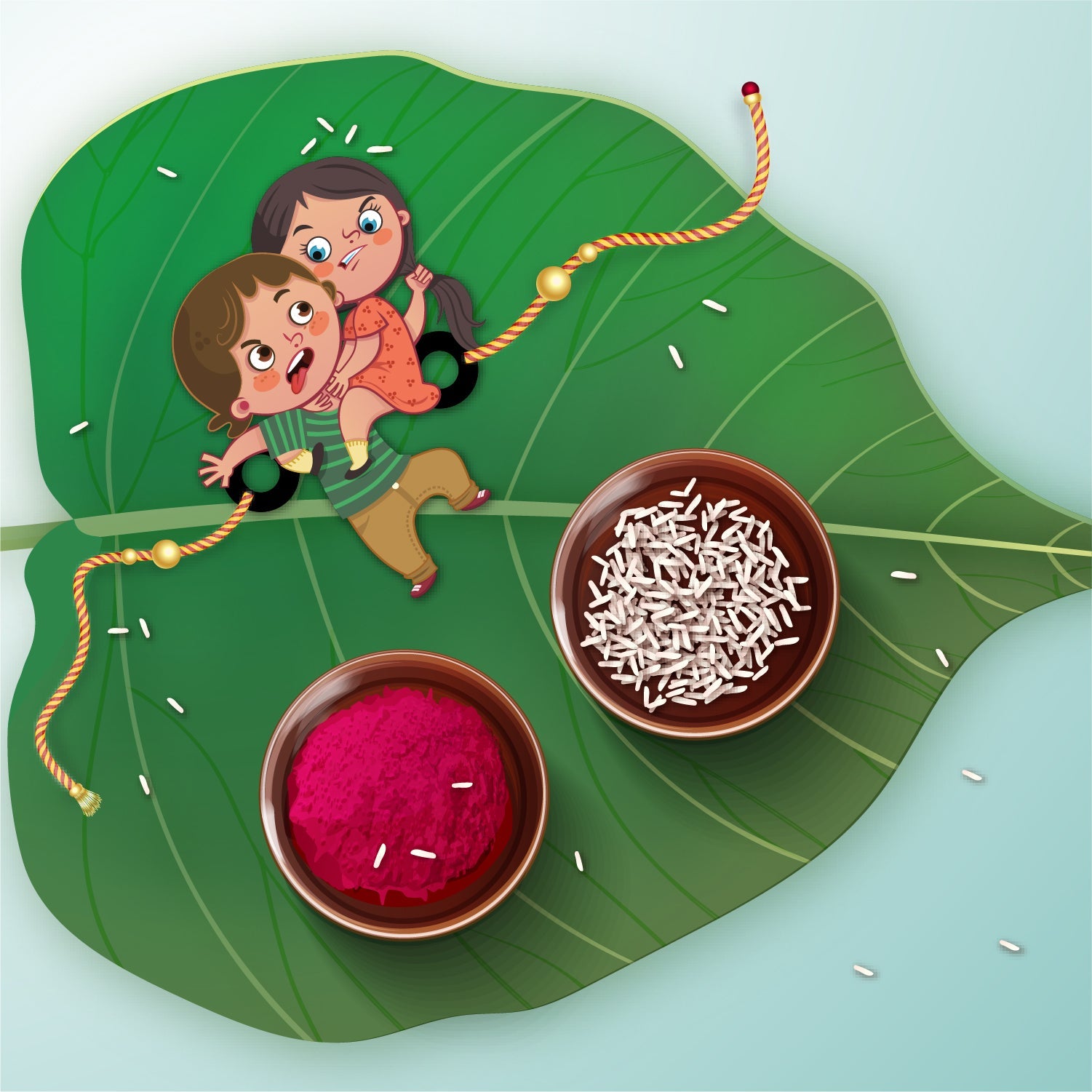 Indianvibez Annoying Brother Wooden Rakhi with Rudraksha, Funny & Quirky Rakhi for Bhaiya, Shop India - Kids Rakhi