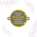 Thumbnail for Indianvibez Big Brother Superhero Wooden Rakhi with Rudraksha, Unique Rakhi for Bhaiya, Shop India - Kids Rakhi