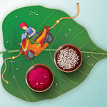 Thumbnail for Indianvibez Biker Bhai Wooden Rakhi with Rudraksha, Motorcycle Rakhi for Bro, Shop India - Kids Rakhi