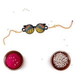 Thumbnail for Indianvibez Cool Bro Wooden Rakhi with Rudraksha, Trendy Rakhi for Brother, Shop India - Kids Rakhi