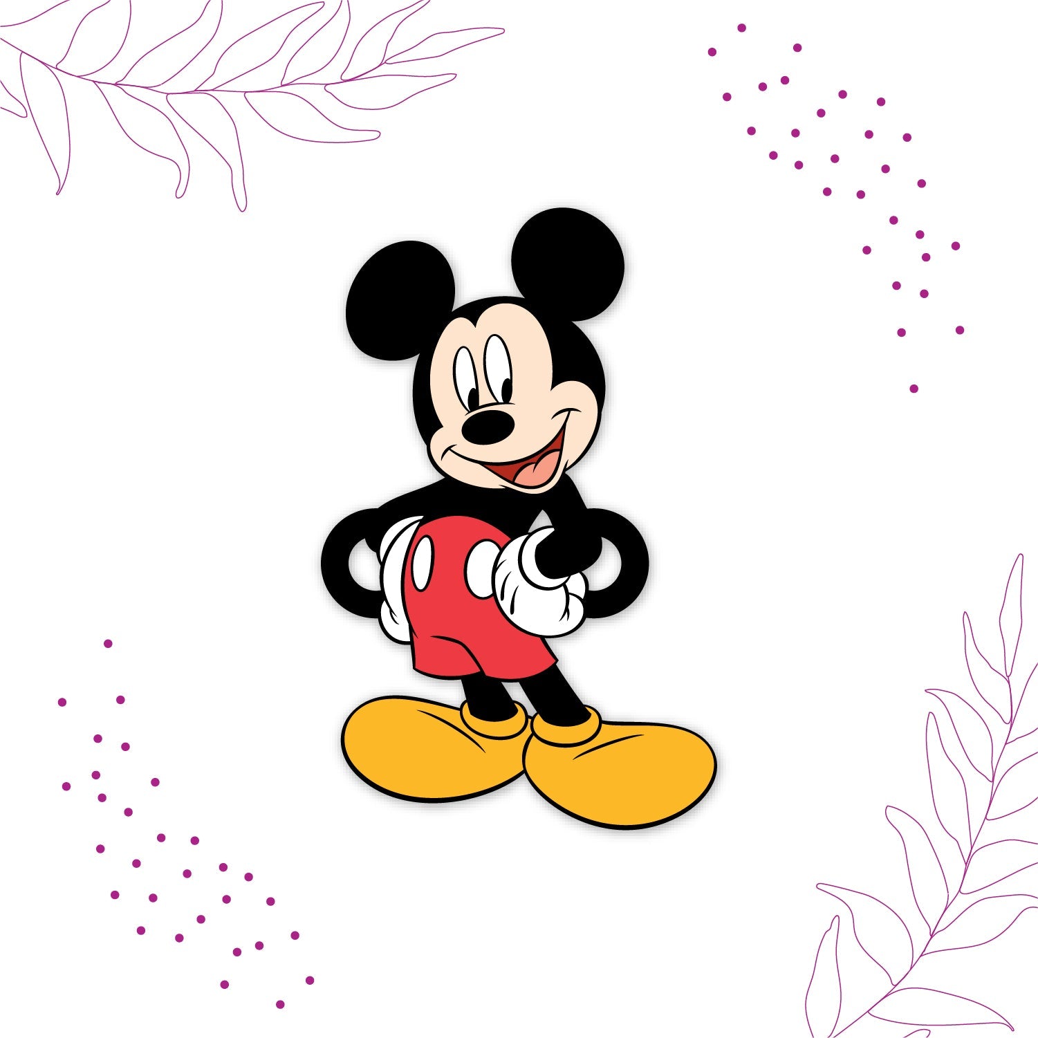 Indianvibez Mickey Wooden Rakhi with Rudraksha, Cartoon Rakhi for Brother, Shop India - Kids Rakhi