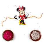 Thumbnail for Indianvibez Minnie Wooden Rakhi/Lumba - Kids Rakhi