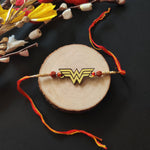 Thumbnail for Indianvibez Wonder Woman Wooden Rakhi/Lumba - Kids Rakhi