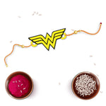 Thumbnail for Indianvibez Wonder Woman Wooden Rakhi/Lumba - Kids Rakhi