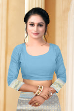 Thumbnail for Vedant Vastram Litchi Silk Designer Banarasi Saree - Grey - Distacart