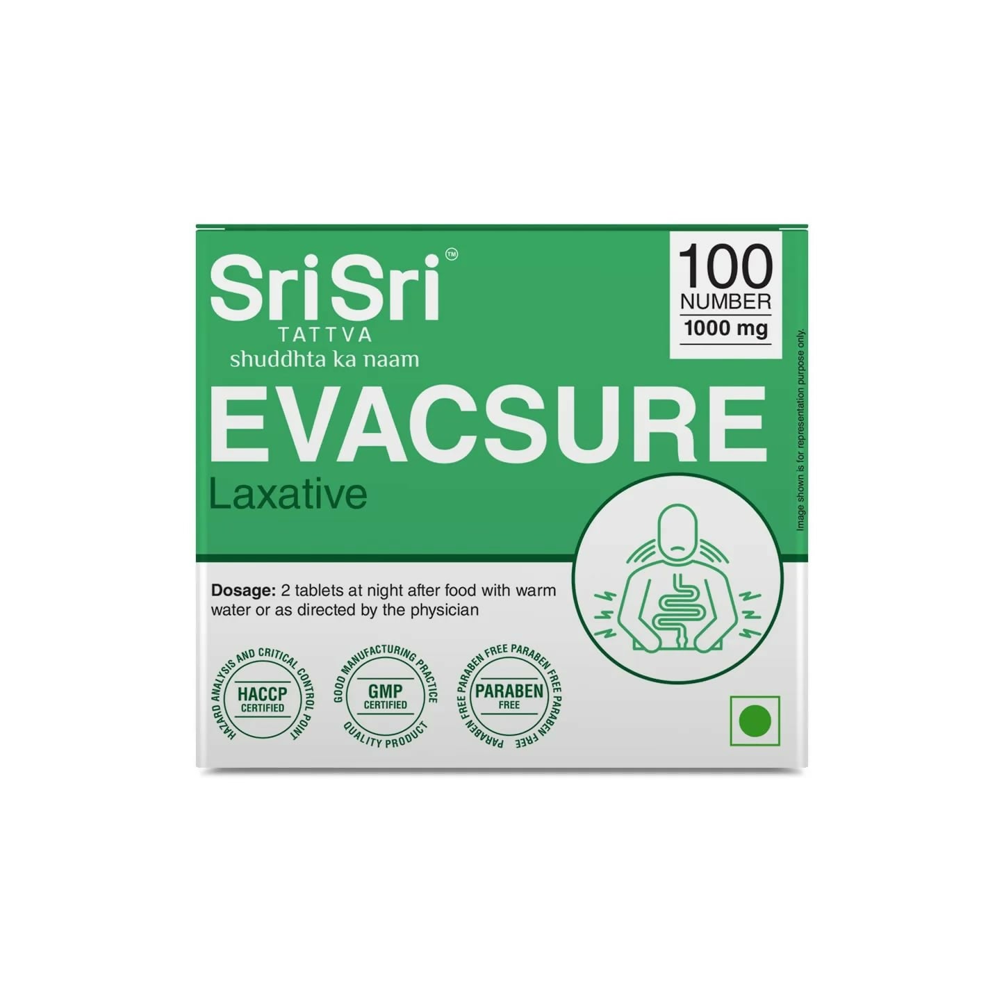 Sri Sri Tattva Evacsure - Laxative Tablets - Distacart
