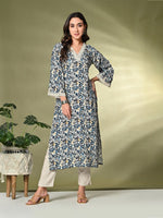 Thumbnail for Sangria Printed A-Line Kurta
