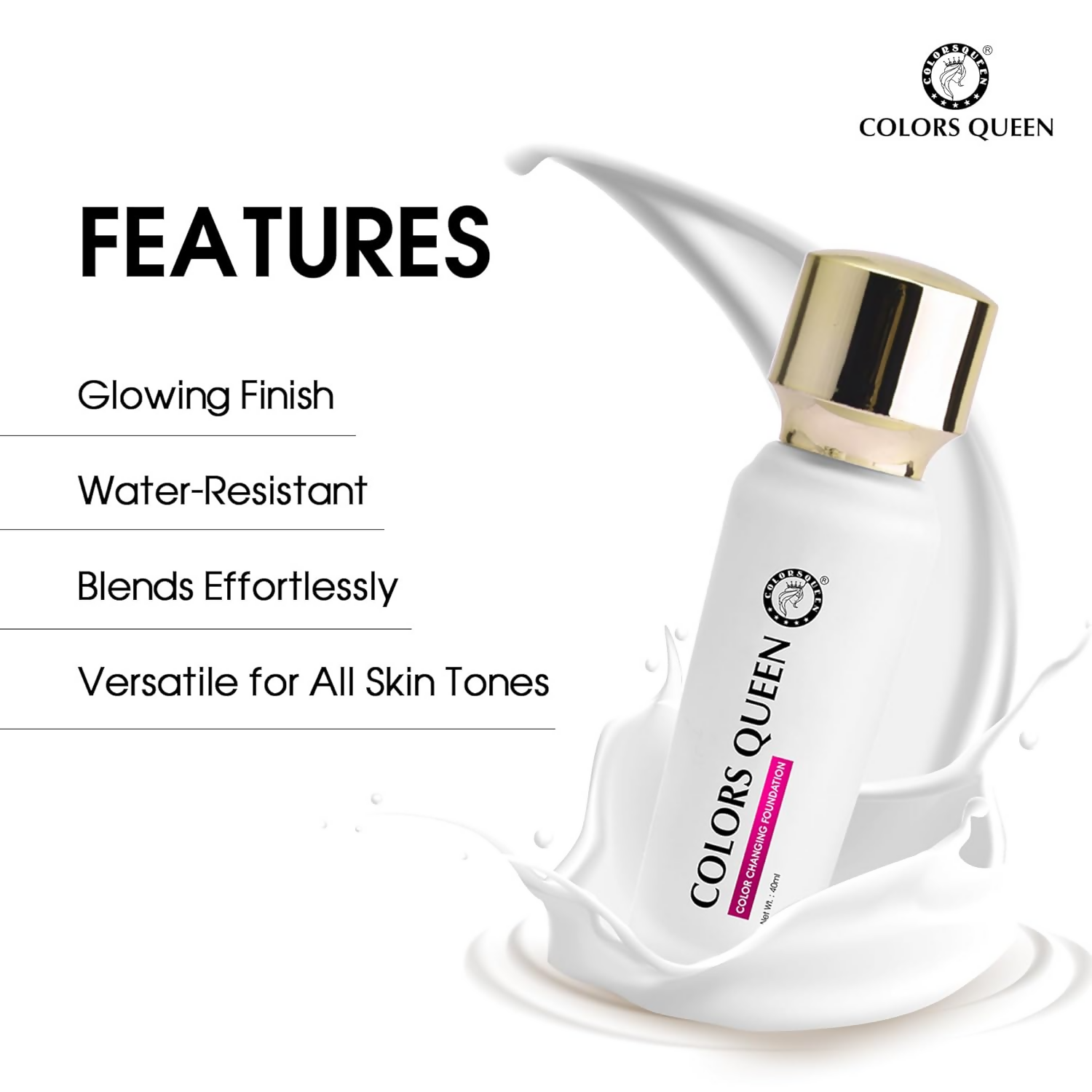 Colors Queen Color Changing Foundation - Distacart