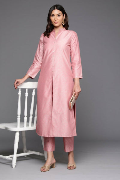 Ahalyaa Women's Traditional wear Kurta Set - Pink - Distacart