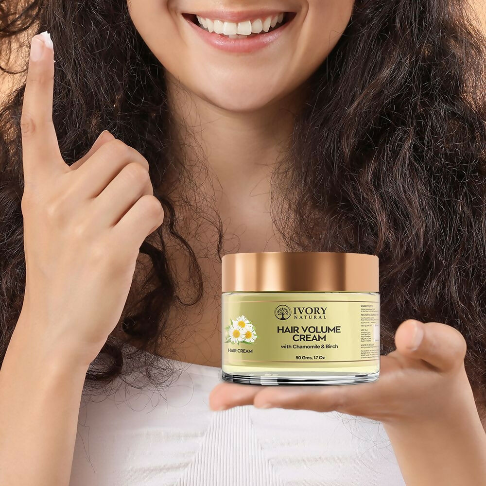 Ivory Natural Hair Volume Cream For Thicker, Fuller Looking Hair - Distacart