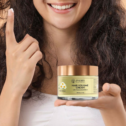 Ivory Natural Hair Volume Cream For Thicker, Fuller Looking Hair - Distacart