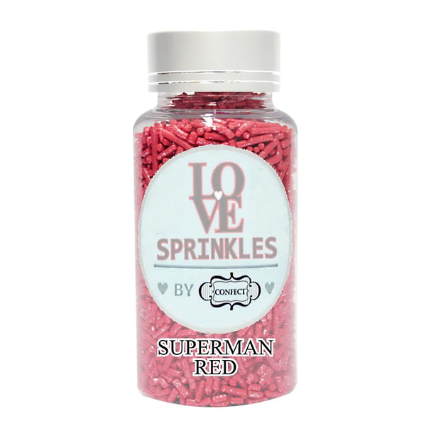 confect red vermicelli sprinkles 90 gms