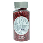 Thumbnail for confect red disco balls sprinkles 2 mm 120 gms