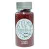 confect red disco balls sprinkles 2 mm 120 gms