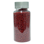 Thumbnail for confect red disco balls sprinkles 2 mm 120 gms