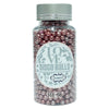 confect red disco balls sprinkles 4 mm 120 gms